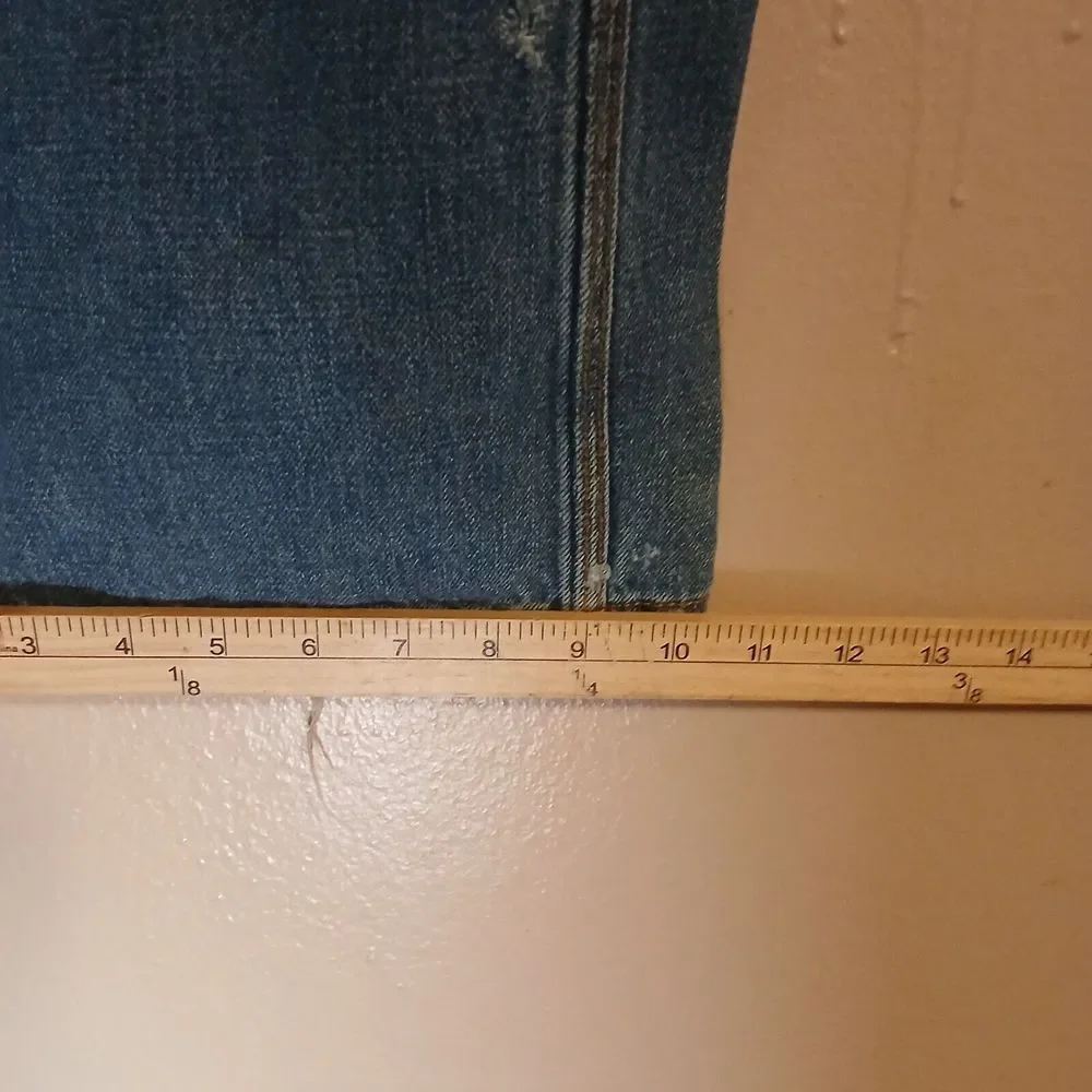 Meoshe Jeans 36x32 Baggy Wide Leg‎ Skater Y2k Grunge Embroidered Vintage Patch